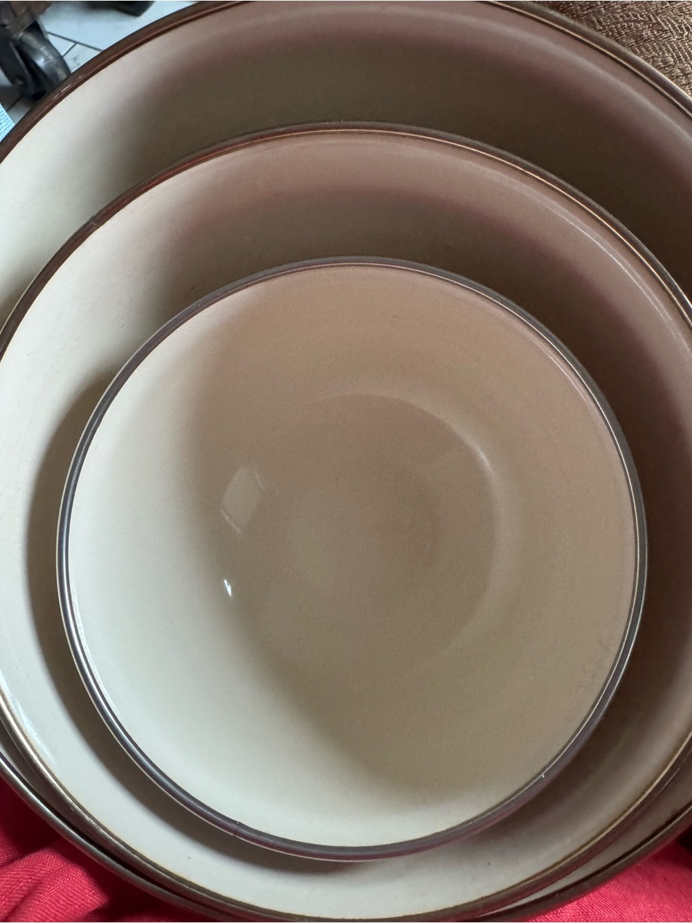 Vintage Heartland International Metal Nesting Mixing Bowls Set of 3 Enamel - Picture 3 of 5